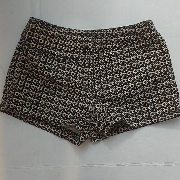 Cynthia Rowley Damask Pattern Women's Shorts 2 Preppy Classic Quiet Luxury Twee - Picture 1 of 5